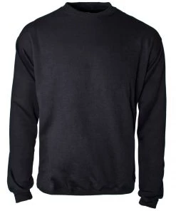 Supertouch Polycotton Black Sweatshirt
