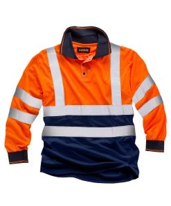 Standsafe Hi Vis 2 Tone LS Orange Polo All