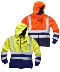All Standsafe Hi Vis 2 Tone Full Zip Hoody