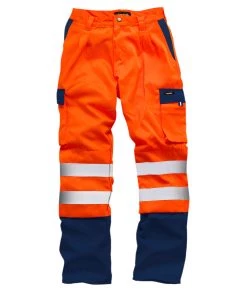 All Standsafe Hi Vis 2 Tone Polycotton Work Trouser
