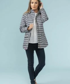 Ladies Jackets & Bodywarmers Lighthouse Tori Jacket -NAVY STRIPE