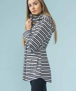 Ladies Jackets & Bodywarmers Lighthouse Tori Jacket -NAVY STRIPE