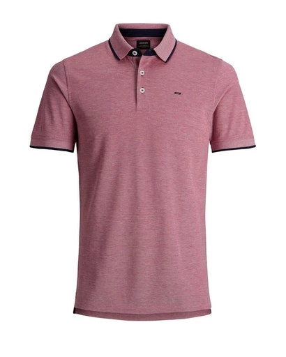 Jack & Jones JJEPAULOS Polo -RIO RED Mens Polos, Tees & Shirts