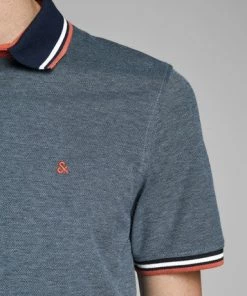 Mens Polos, Tees & Shirts Jack & Jones JJEPAULOS Polo -DENIM BLUE (S, M Only)