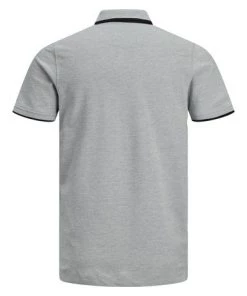 Mens Polos, Tees & Shirts Jack & Jones JJEPAULOS Polo -LIGHT GREY