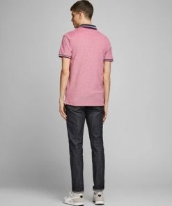 Jack & Jones JJEPAULOS Polo -RIO RED Mens Polos, Tees & Shirts