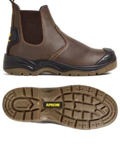 All Apache AP715S Safety Boot -BROWN