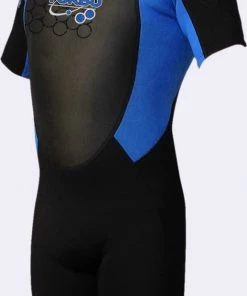 All TWF Mens Turbo Shortie Wetsuit -BLUE