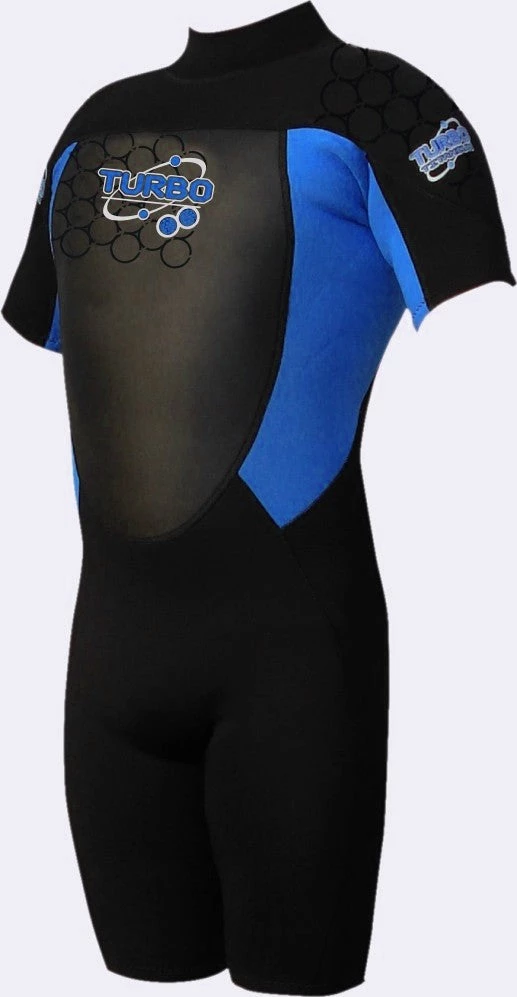 All TWF Mens Turbo Shortie Wetsuit -BLUE