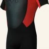 TWF Mens Turbo Shortie Wetsuit -RED