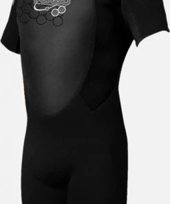 TWF Mens Turbo Shortie Wetsuit -BLACK All