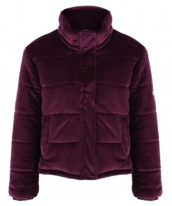 Ladies Jackets & Bodywarmers Regatta Ladies Elbury Velour Puffer Jacket -PRUNE (14 Only)