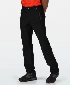 Regatta Mens Highton Waterproof Breathable Trousers -BLACK Mens Trousers & Shorts