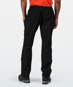 Regatta Mens Highton Waterproof Breathable Trousers -BLACK Mens Trousers & Shorts