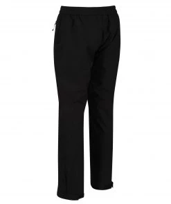 Regatta Mens Highton Waterproof Breathable Trousers -BLACK Mens Trousers & Shorts