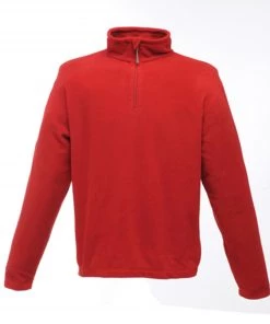 Regatta Mens Micro Zip Fleece -RED