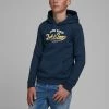 Jack & Jones JNR Jack & Jones JJELOGO2 Boys Hoody -NAVY BLAZER (9-10, 11-12 Only) Kids Hoodies & Sweatshirts