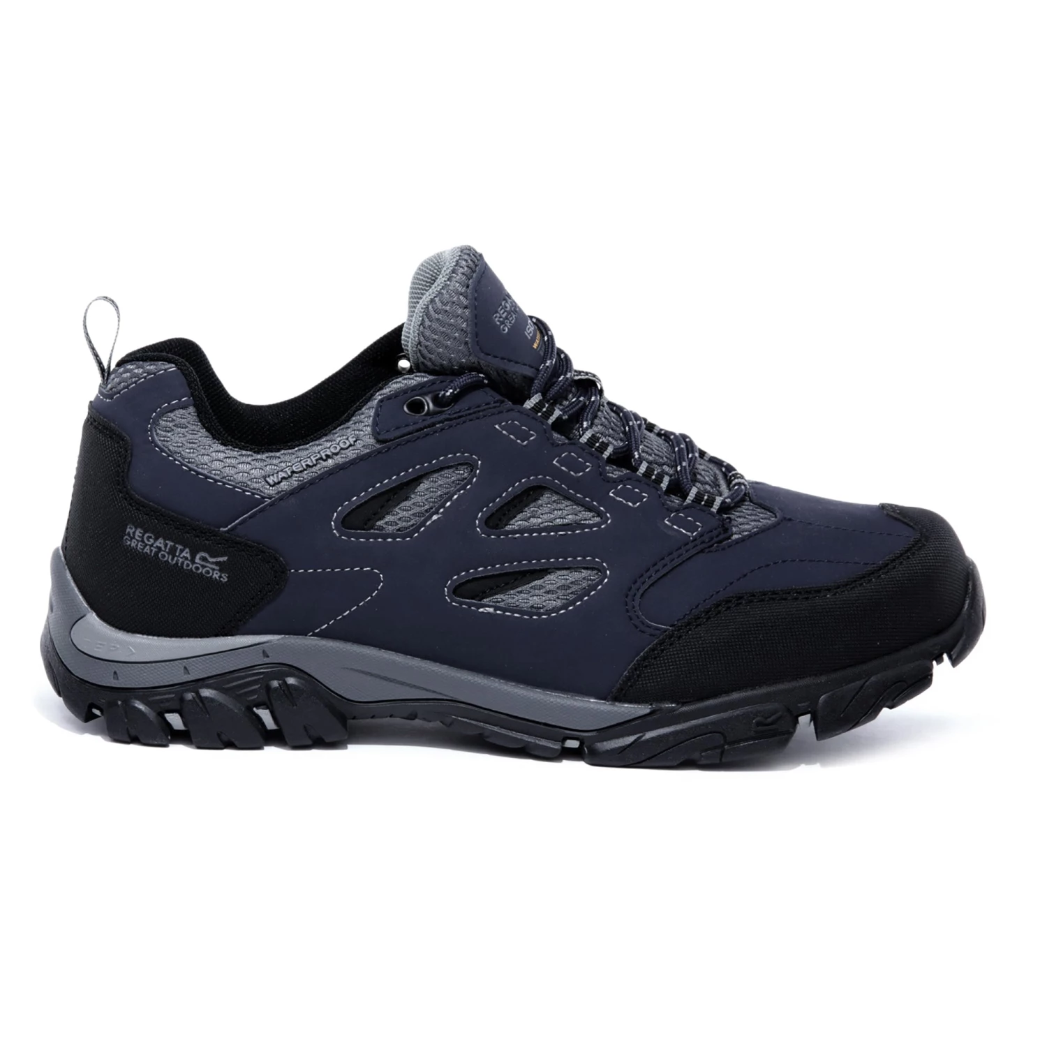 Regatta Mens Holcombe Waterproof Walking Shoe -NAVY Mens Footwear