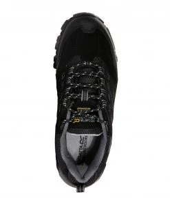 Regatta Mens Holcombe Waterproof Walking Shoe -BLACK/GRANITE