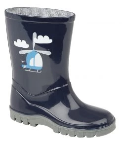 Dunlop Kids Helicopter Welly Kids Puddlesuits