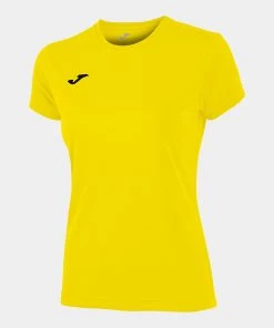 JOMA Ladies Combi Wicking Tee -YELLOW Ladies Sportswear & Fitness