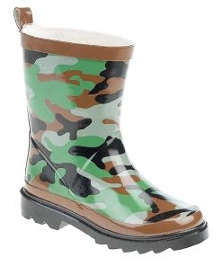 Dunlop Kids Puddlesuits Kids Camo Welly