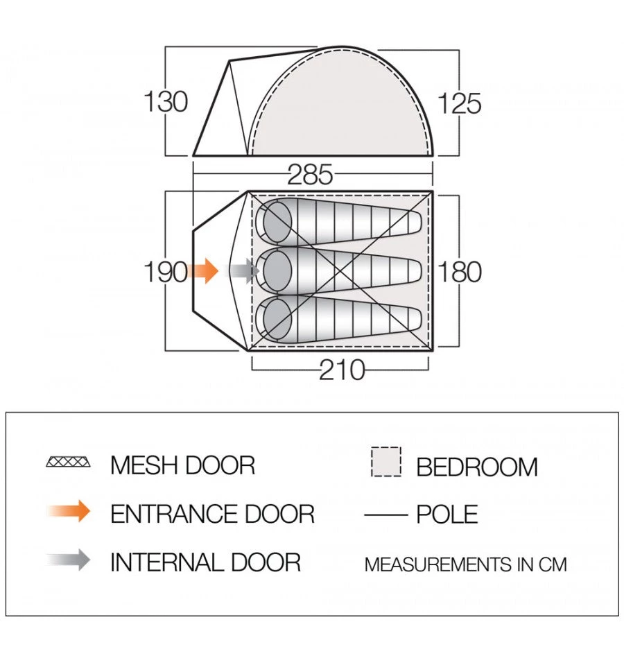 Vango Alpha 300 3 Man Tent