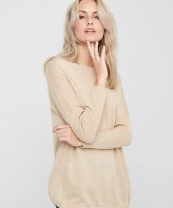 Jacqueline De Yong ZOE 7/8 Oversize Knit -CEMENT Ladies Clearance