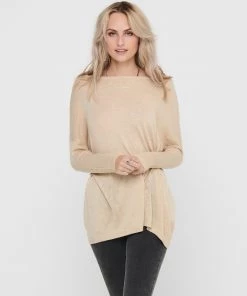 Jacqueline De Yong ZOE 7/8 Oversize Knit -CEMENT Ladies Clearance