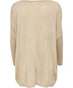 Jacqueline De Yong ZOE 7/8 Oversize Knit -CEMENT Ladies Clearance