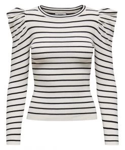 Jacqueline De Yong CEROL Long Sleeved Pullover -CLOUD DANCER