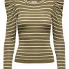 Jacqueline De Yong CEROL Long Sleeved Pullover -GREY Ladies Polos, Tees & Shirts