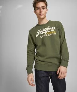 Jack & Jones JPRBLUDRIVER Sweatshirt -OLIVE Mens Hoodies & Sweatshirts