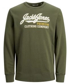 Jack & Jones JPRBLUDRIVER Sweatshirt -OLIVE Mens Hoodies & Sweatshirts