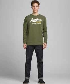 Jack & Jones JPRBLUDRIVER Sweatshirt -OLIVE Mens Hoodies & Sweatshirts