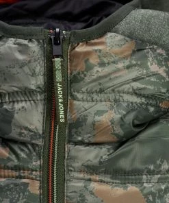 Mens Jackets & Bodywarmers Jack & Jones JCOTOBY Hybrid Jacket -CAMO GREEN
