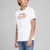 Jack & Jones JNR Jack & Jones JJENEON Boys Tee -WHITE Kids Polos, Tees, & Shirts