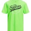 Jack & Jones JNR Jack & Jones JJENEON Boys Tee -GREEN (13-14 Only) Kids Polos, Tees, & Shirts
