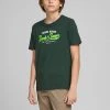 Jack & Jones JNR Kids Polos, Tees, & Shirts Jack & Jones JJENEON Boys Tee -DARK SPRUCE