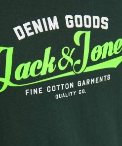 Jack & Jones JNR Kids Polos, Tees, & Shirts Jack & Jones JJENEON Boys Tee -DARK SPRUCE