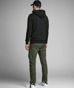 Jack & Jones JJECORP Hoody -BLACK Mens Hoodies & Sweatshirts