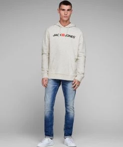 Jack & Jones JJECORP Hoody -LIGHT GREY