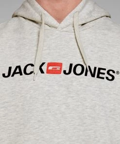 Jack & Jones JJECORP Hoody -LIGHT GREY