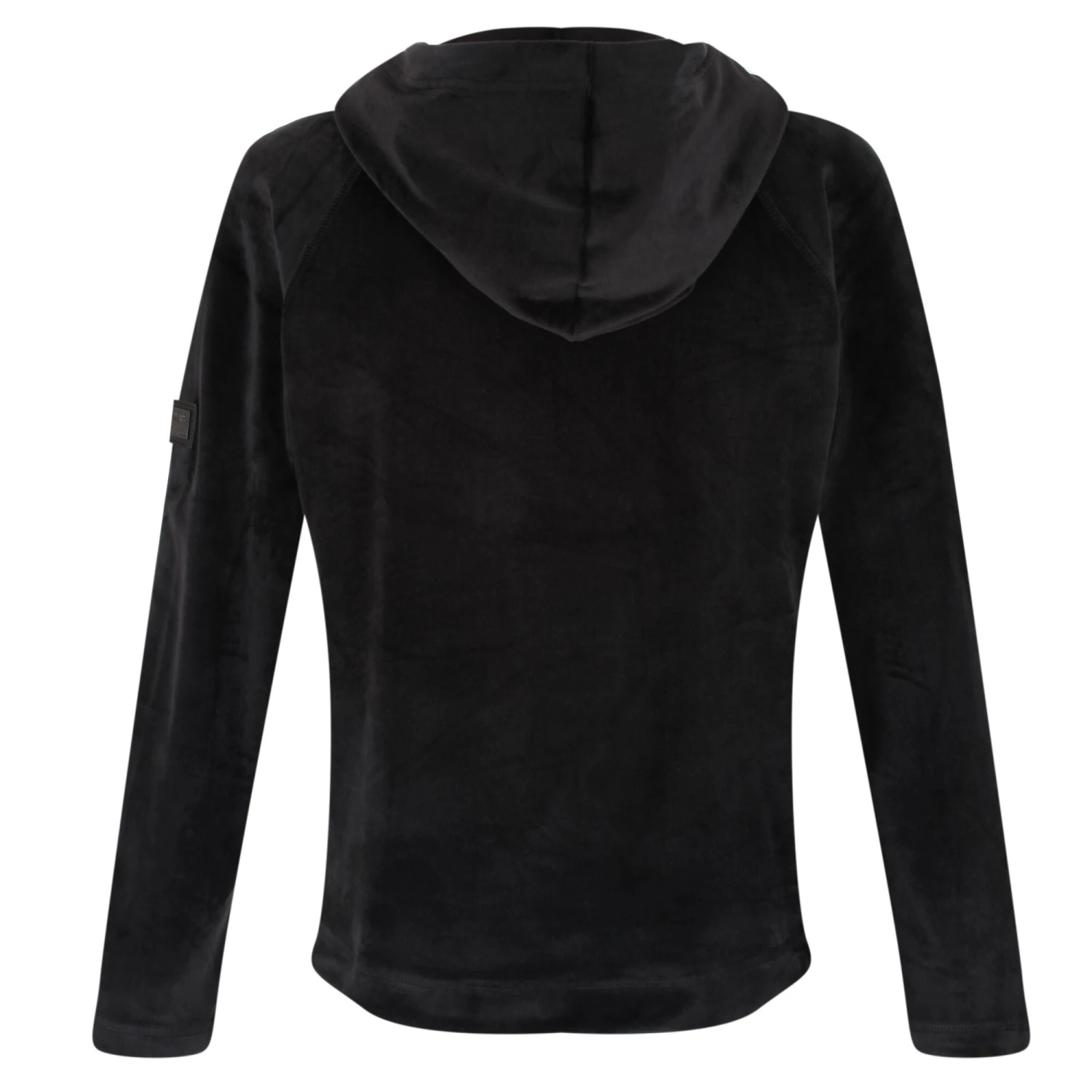 Regatta Ladies Kelilah Velour Fleece Hoody -BLACK Ladies Fleeces & Midlayers