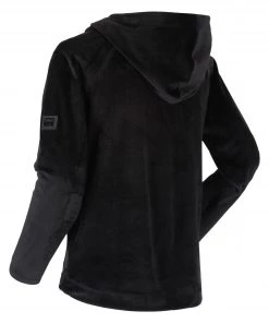 Regatta Ladies Kelilah Velour Fleece Hoody -BLACK Ladies Fleeces & Midlayers