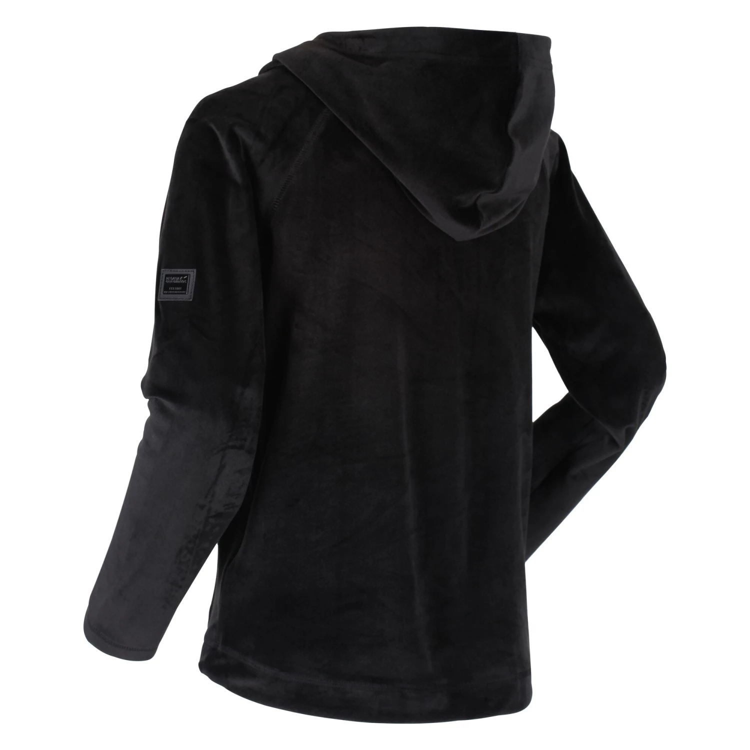 Regatta Ladies Kelilah Velour Fleece Hoody -BLACK Ladies Fleeces & Midlayers