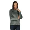 Regatta Ladies Kelilah Velour Fleece Hoody -BALSAM GREEN Ladies Fleeces & Midlayers