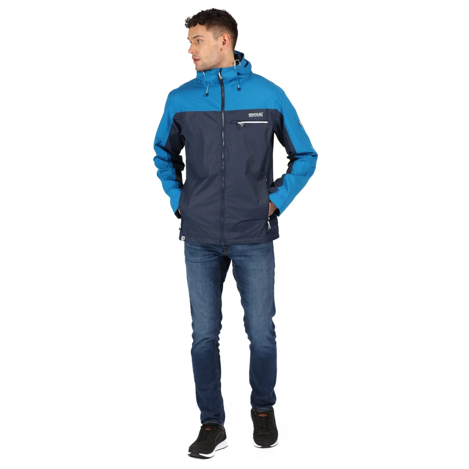 Mens Jackets & Bodywarmers Regatta Mens Highton Waterproof Jacket -NIGHTFALL