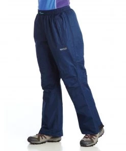 Regatta Ladies Amelie II Waterproof Overtrousers -MIDNIGHT (Large/Short)