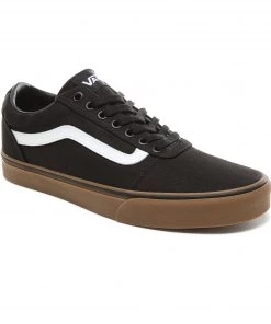 Mens Footwear Vans Mens Ward Canvas -BLACK/GUM